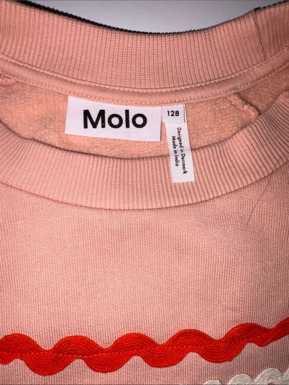 Molo Pink Ric Rac Crew Neck - Picture 3 of 5